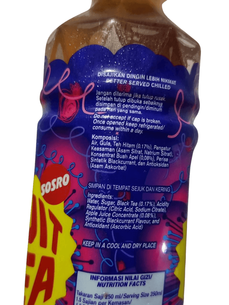 FRUIT TEA Balckcurrent 350ml - Gambar 2