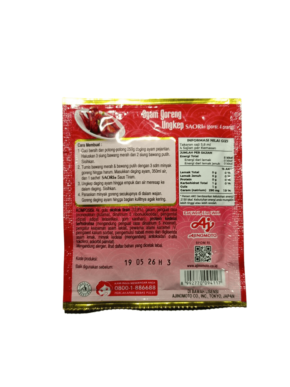 SAORI Saus Tiram 28ml - Gambar 3