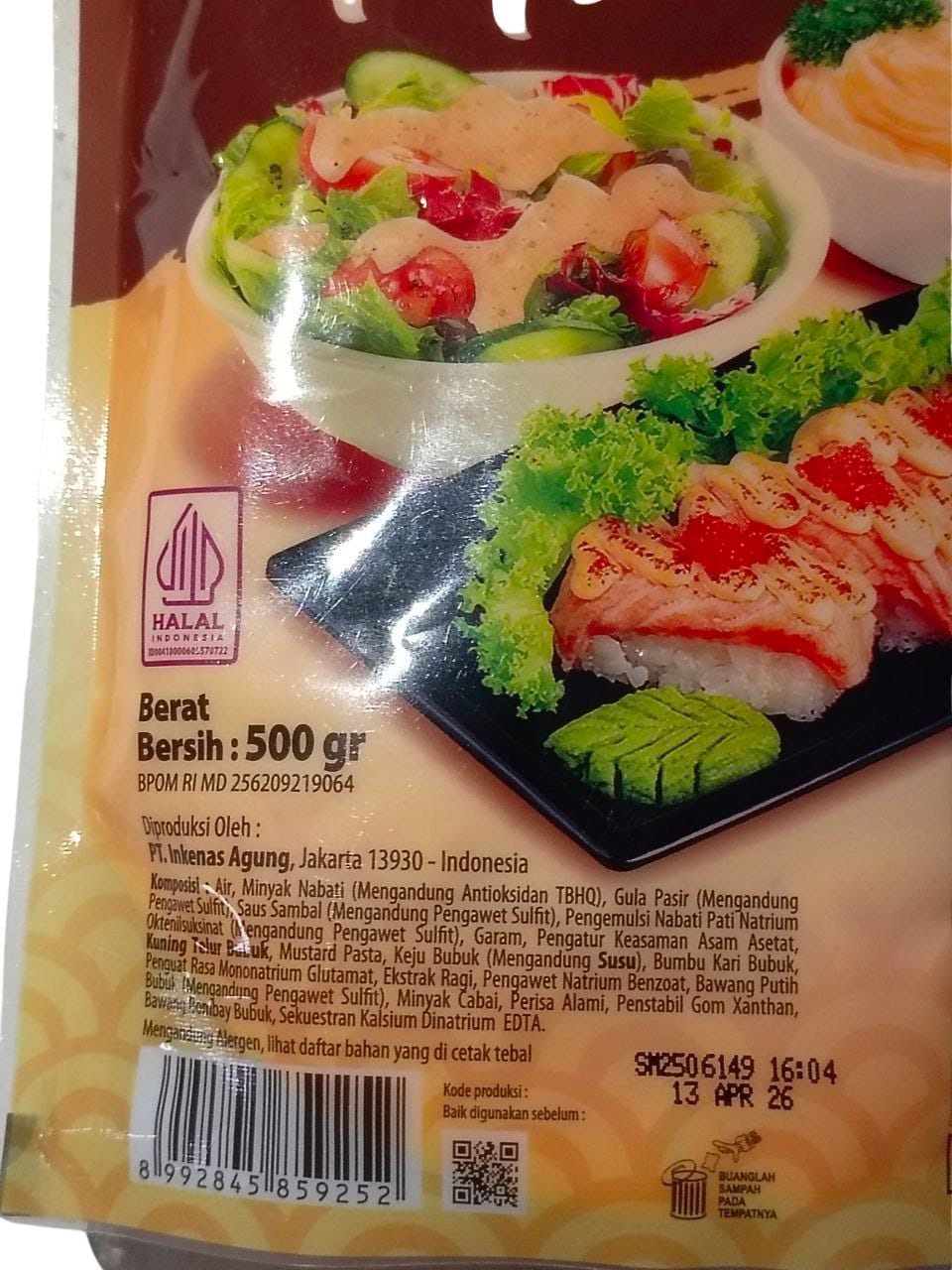 PRIMAAGUNG Saus Mentai 500gr - Gambar 3