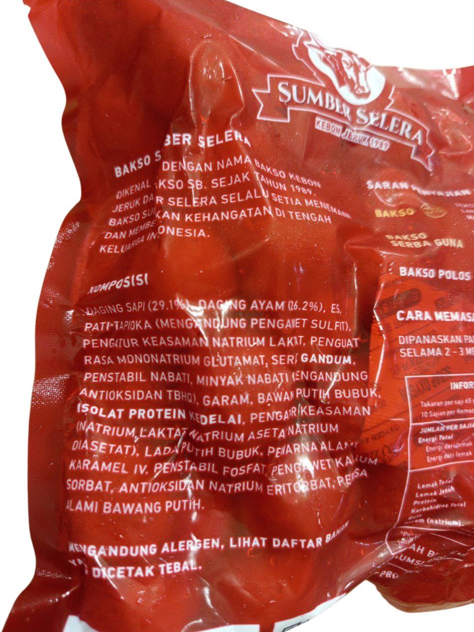 SUMBER SELERA Bakso Premium Isi 50pcs - Gambar 2